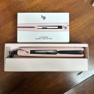 Lange Le Ceramique Hair Straightener - Pink and Black LN